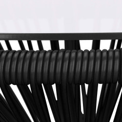 Záhradný stôl 50 cm, čierny SPRINGOS LOA GF0090