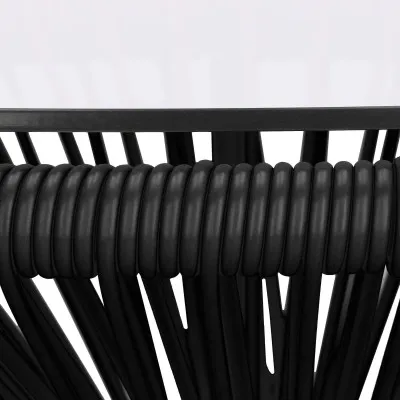 Záhradný stôl 50 cm, čierny SPRINGOS LOA GF0090