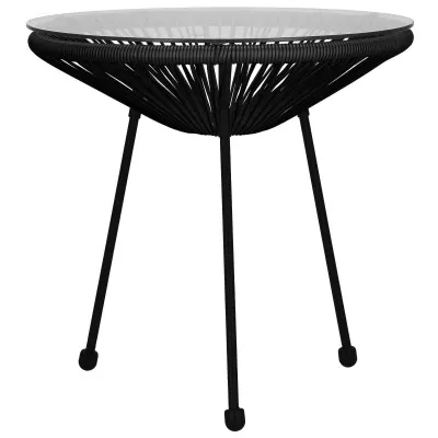 Záhradný stôl 50 cm, čierny SPRINGOS LOA GF0090