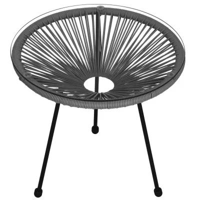 Záhradný stôl 50 cm, šedý SPRINGOS LOA GF0091