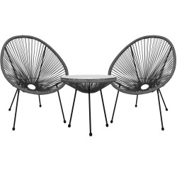 Záhradný stôl 50 cm, šedý SPRINGOS LOA GF0091