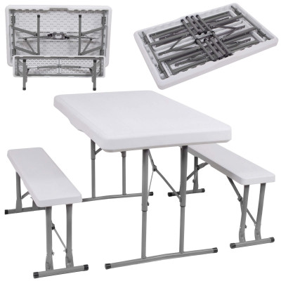 Pivný set pre 6 osôb 105x65 cm SPRINGOS GF0096 biely