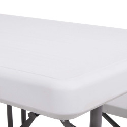 Pivný set pre 6 osôb 105x65 cm SPRINGOS GF0096 biely