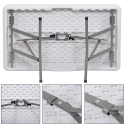 Pivný set pre 6 osôb 105x65 cm SPRINGOS GF0096 biely