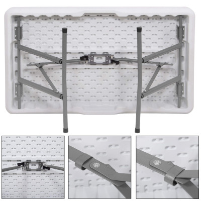 Pivný set pre 6 osôb 105x65 cm SPRINGOS GF0096 biely