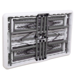 Pivný set pre 6 osôb 105x65 cm SPRINGOS GF0096 biely