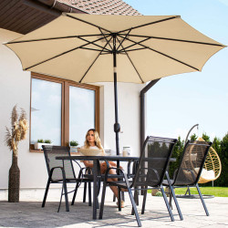 Záhradný slnečník 290 cm, béžový SPRINGOS SUNNY GU0036