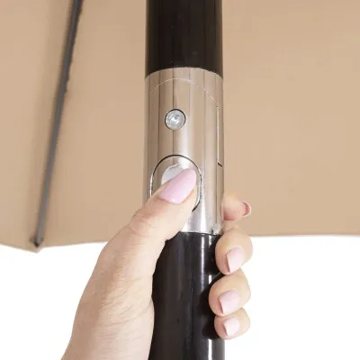 Záhradný slnečník 290 cm, béžový SPRINGOS SUNNY GU0036