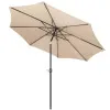 Záhradný slnečník 290 cm, béžový SPRINGOS SUNNY GU0036