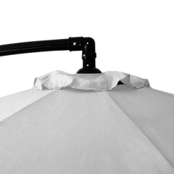 Záhradný slnečník 290 cm, svetlo šedý SPRINGOS CASABLANCA GU0042