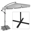 Záhradný slnečník 290 cm, svetlo šedý SPRINGOS CASABLANCA GU0042