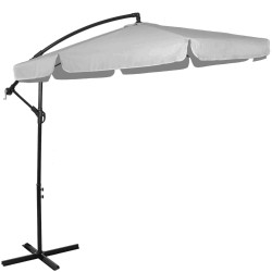 Záhradný slnečník 290 cm, svetlo šedý SPRINGOS CASABLANCA GU0042
