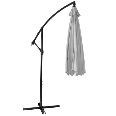 Záhradný slnečník 290 cm, svetlo šedý SPRINGOS CASABLANCA GU0042