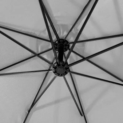 Záhradný slnečník 290 cm, svetlo šedý SPRINGOS CASABLANCA GU0042