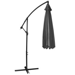 Záhradný slnečník 290 cm, grafitový SPRINGOS CASABLANCA GU0041