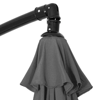 Záhradný slnečník 290 cm, grafitový SPRINGOS CASABLANCA GU0041