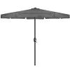 Záhradný slnečník 400 cm SPRINGOS GU0040 tmavo šedý
