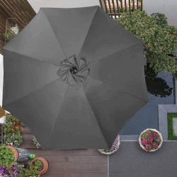 Záhradný slnečník 400 cm SPRINGOS GU0040 tmavo šedý