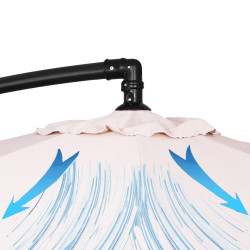 Záhradný slnečník 290 cm, krémový SPRINGOS MALTA GU0045