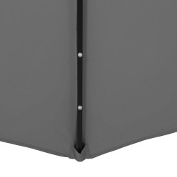 Záhradný slnečník s ľad osvetlením 290 cm, šedý SPRINGOS ATENA GU0046