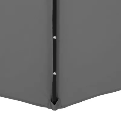 Záhradný slnečník s ľad osvetlením 290 cm, šedý SPRINGOS ATENA GU0046