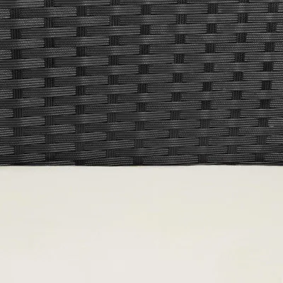 Ratanový set záhradného nábytku, čierny SPRINGOS COMO 2