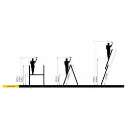 Multifunkčné lešenie 3m / 4,7m DRABEST ARD-2x8 PRO