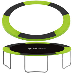 Kryt pružín na trampolínu 244 cm, zeleno-čierny SPRINGOS