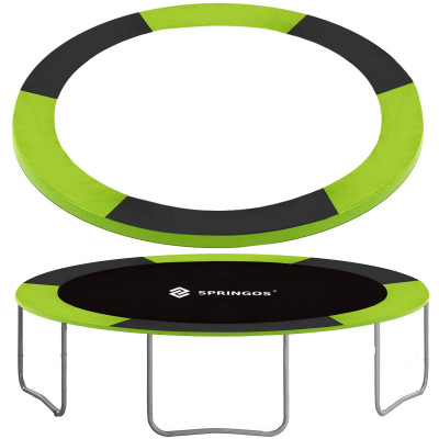 Kryt pružín na trampolínu 244 cm, zeleno-čierny SPRINGOS