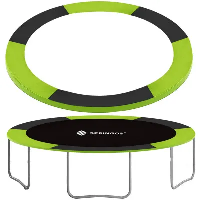 Kryt pružín na trampolínu 244 cm, zeleno-čierny SPRINGOS