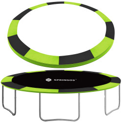 Kryt pružín na trampolínu 366 cm, zeleno-čierny SPRINGOS
