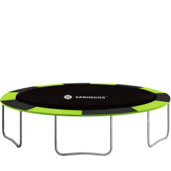 Kryt pružín na trampolínu 366 cm, zeleno-čierny SPRINGOS