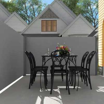 Bočná výsuvná markíza 250x160 cm SPRINGOS AW0001 antracitová