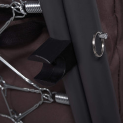 Záhradná hojdačka 4-miestna SPRINGOS DIANA GS0032, hnedá