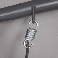 Záhradná hojdačka 4-miestna SPRINGOS DIANA GS0032, hnedá