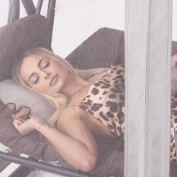 Záhradná hojdačka 4-miestna SPRINGOS DIANA GS0032, hnedá