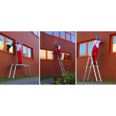 Multifunkčný kĺbový rebrík 4x3 priečky HIGHER ML-103 PRO