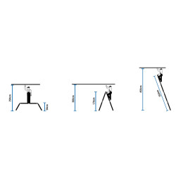 Multifunkčný kĺbový rebrík 4x3 priečky HIGHER ML-103 PRO