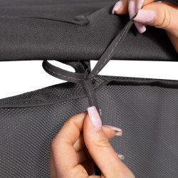 Záhradná hojdačka SPRINGOS BOHEMA 4-miestna, tmavo šedá