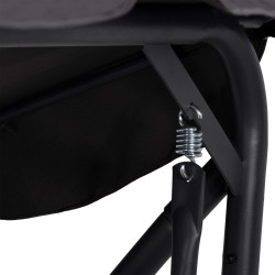 Záhradná hojdačka SPRINGOS BOHEMA 4-miestna, tmavo šedá