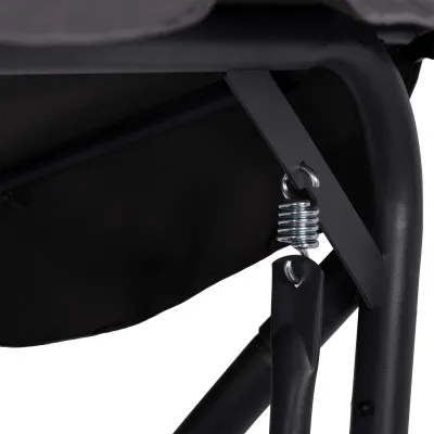 Záhradná hojdačka SPRINGOS BOHEMA 4-miestna, tmavo šedá