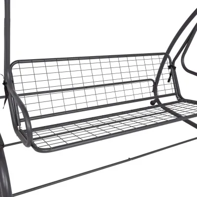 Záhradná hojdačka SPRINGOS BOHEMA 4-miestna, tmavo šedá