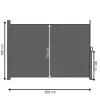 Bočná výsuvná markíza 300x160 cm SPRINGOS AW0002 antracitová