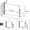 Bočná výsuvná markíza 400x180 cm SPRINGOS AW0007 antracitová