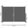 Bočná výsuvná markíza 400x180 cm SPRINGOS AW0007 antracitová