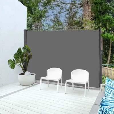 Bočná výsuvná markíza 400x200 cm SPRINGOS AW0008 antracitová