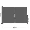 Bočná výsuvná markíza 400x200 cm SPRINGOS AW0008 antracitová