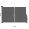 Bočná výsuvná markíza 300x200 cm SPRINGOS AW0009 antracitová