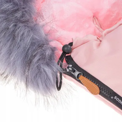 Zimný fusak s kožúškom 4v1 SPRINGOS FLUFFY ružový