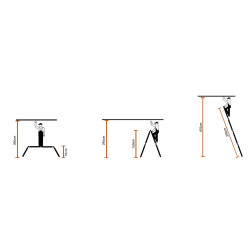 Kĺbový teleskopický rebrík 4x3 priečky + plošina HIGHER ML-103D PRO